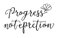 Progress Not Perfection tattoo design idea