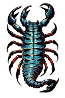 Zodiac Sign Scorpio tattoo design idea