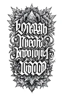 the sentence Бригада Свободы in slavic style tattoo tattoo design idea
