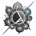 mass effect biotic energy flowing tattoo design idea