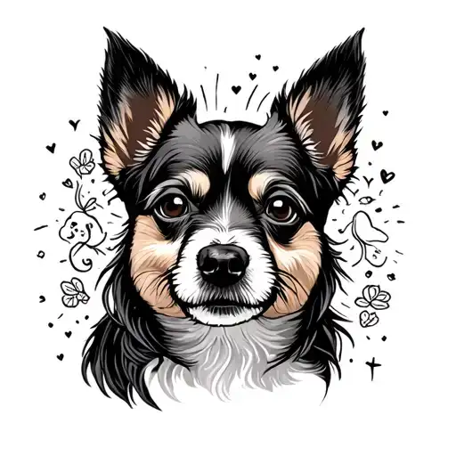 dog lover tattoo design idea