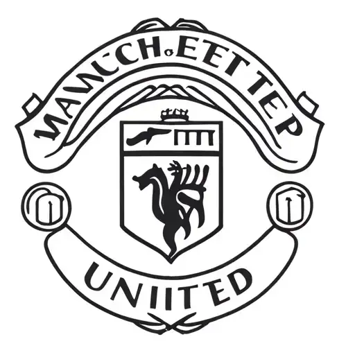 Manchester United logo tattoo design idea