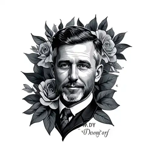 In Memory Of Dad tattoo design idea