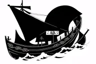 Marciano in a ship tattoo design idea