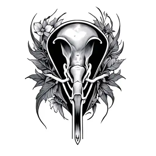 Pubic tattoo design idea