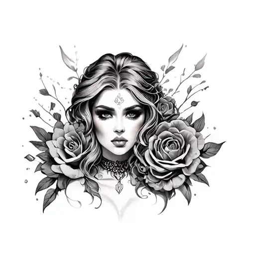Femdom tattoo design idea
