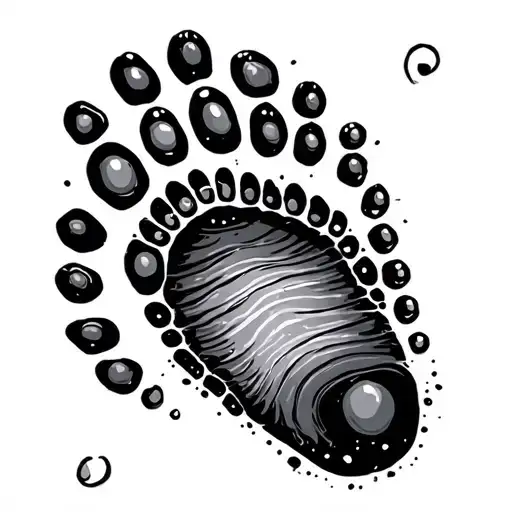 Baby Footprint tattoo design idea