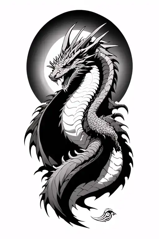 king ghidorah tattoo design idea