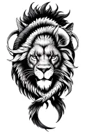 pisces, cancer, virgo and leo zodiac sign incorporated tattoo design idea