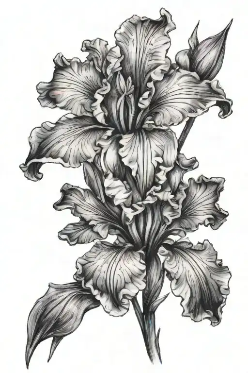 song iris tattoo design idea