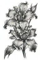 song iris tattoo design idea