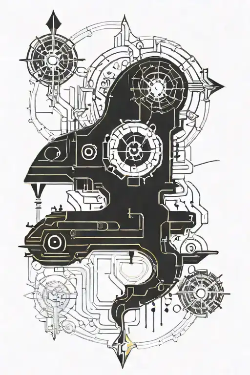 submarine warefare insignia tattoo design idea