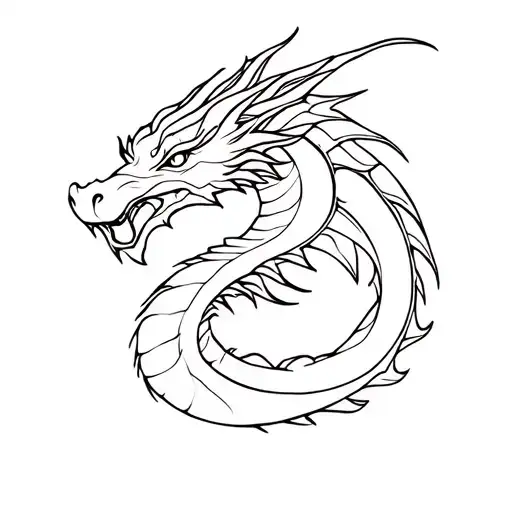 simple dragon tattoo design tattoo design idea