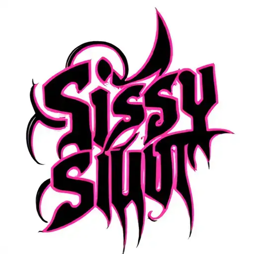 "Sissy Slut"  "tribal" tattoo design idea
