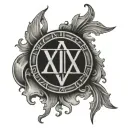 2004 In Roman Numerals tattoo design idea