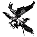 Aguia, Skulls and Medium Knights tattoo design idea