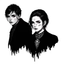 3 Person tattoo design idea