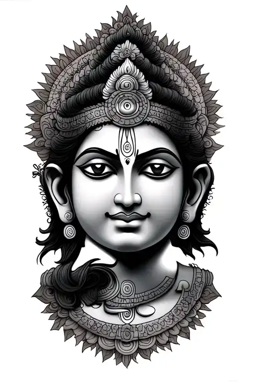 Om Namah Shivaya Written in Sanskrit tattoo design idea