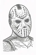 jason voorhees mask tattoo design idea