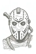 jason voorhees mask tattoo design idea