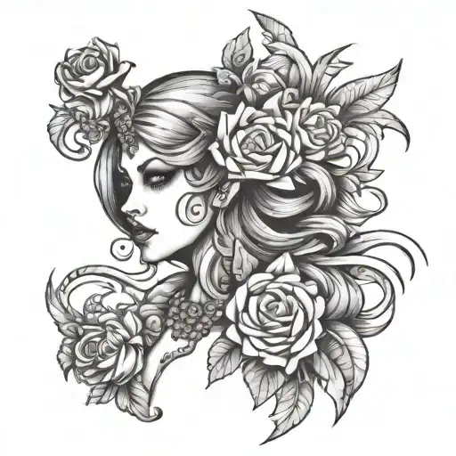 pagen thug princess   tattoo design idea
