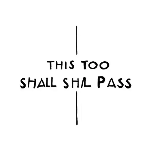 this too shall pass tattoo design idea