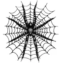 spider webs entwined, spider webs only, no spider, fine line, detail tattoo design idea