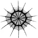 spider webs entwined, spider webs only, no spider, fine line, detail tattoo design idea