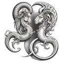 Aquarius Capricorn cusp with Aries tattoo design idea