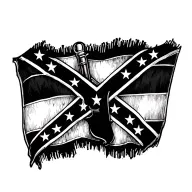 Confederate flag name tattoo tattoo design idea