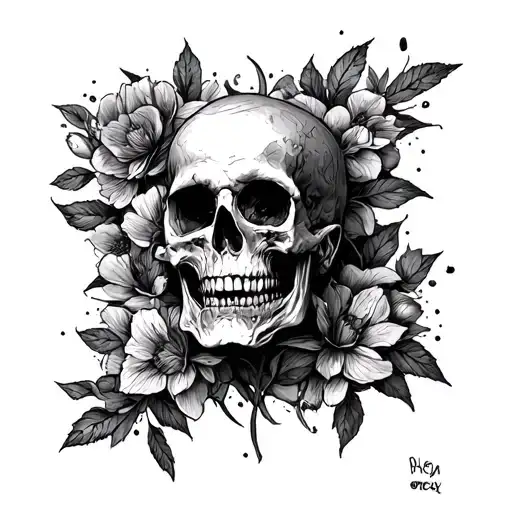 i hope im half as useful when im dead, stippling tattoo design idea