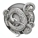 The blood of the covenant is thicker than the water of the womb  tattoo design idea