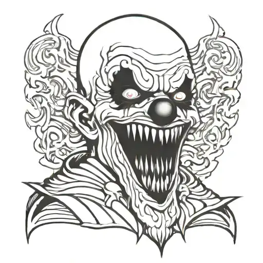 Art The Clown Terrifier tattoo design idea