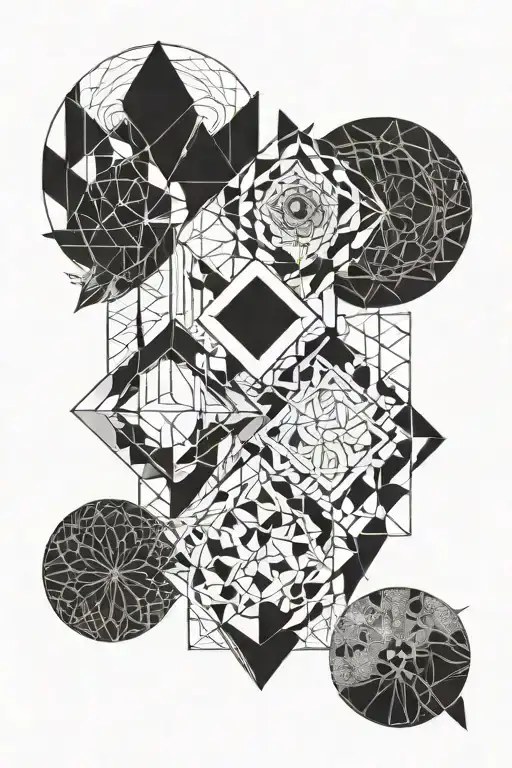 family of 5 tattoo design idea