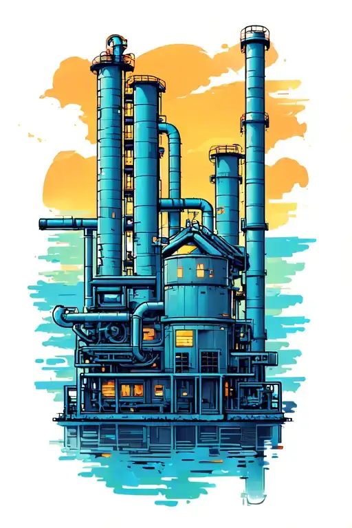 refinery tattoo design idea