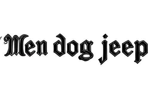 "Men dog jeep" tattoo design idea