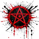 pentagram tattoo design idea
