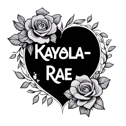 Kayla-Rae name disney font tattoo tattoo design idea