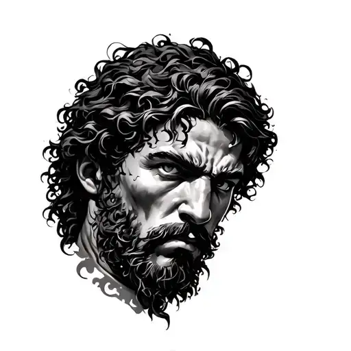 David Vs Goliath tattoo design idea