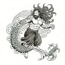 Poseidon tattoo design idea