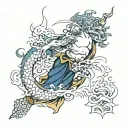 Poseidon tattoo design idea