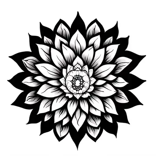 Kirtimukha + lotus + mandala design that fits the shape and flow of the forearm - narrower and elongated, following the  tattoo design idea