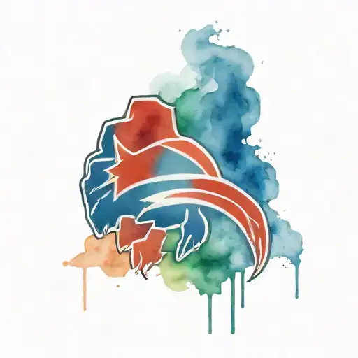 Buffalo Bills logo with a twist tattoo design idea
