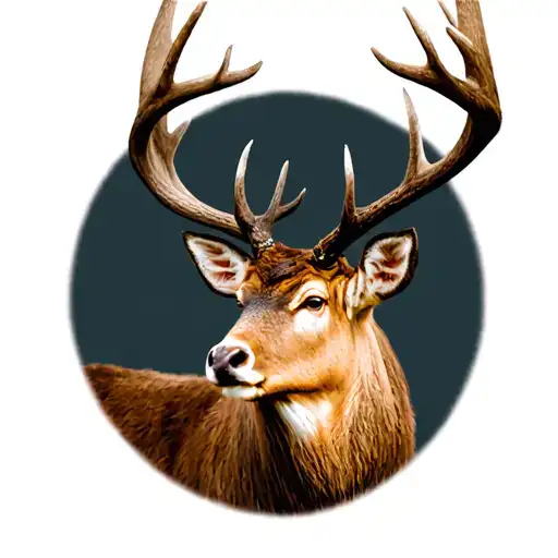 Scottish stag tattoo design idea
