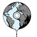 Cd love on the world tattoo design idea