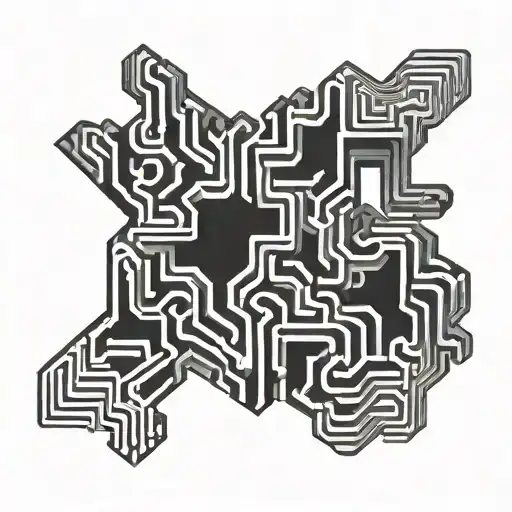 Maze tattoo design idea