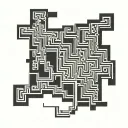 Maze tattoo design idea