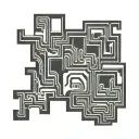 Maze tattoo design idea