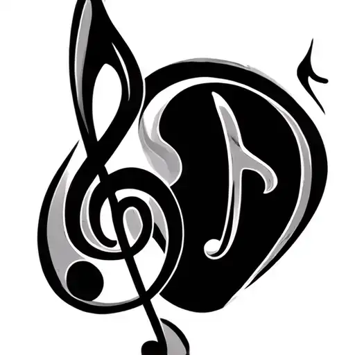 Treble Clef And Bass Clef tattoo design idea