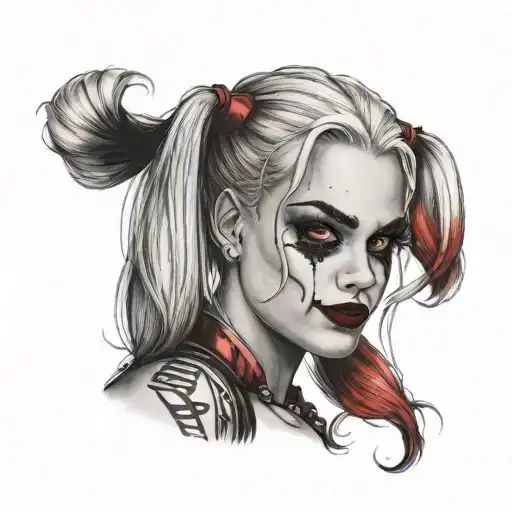 Harley Quinn tattoo design idea
